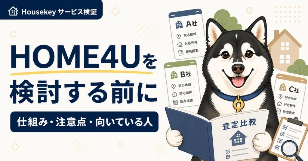 複数の査定候補を確認するハウスキー
